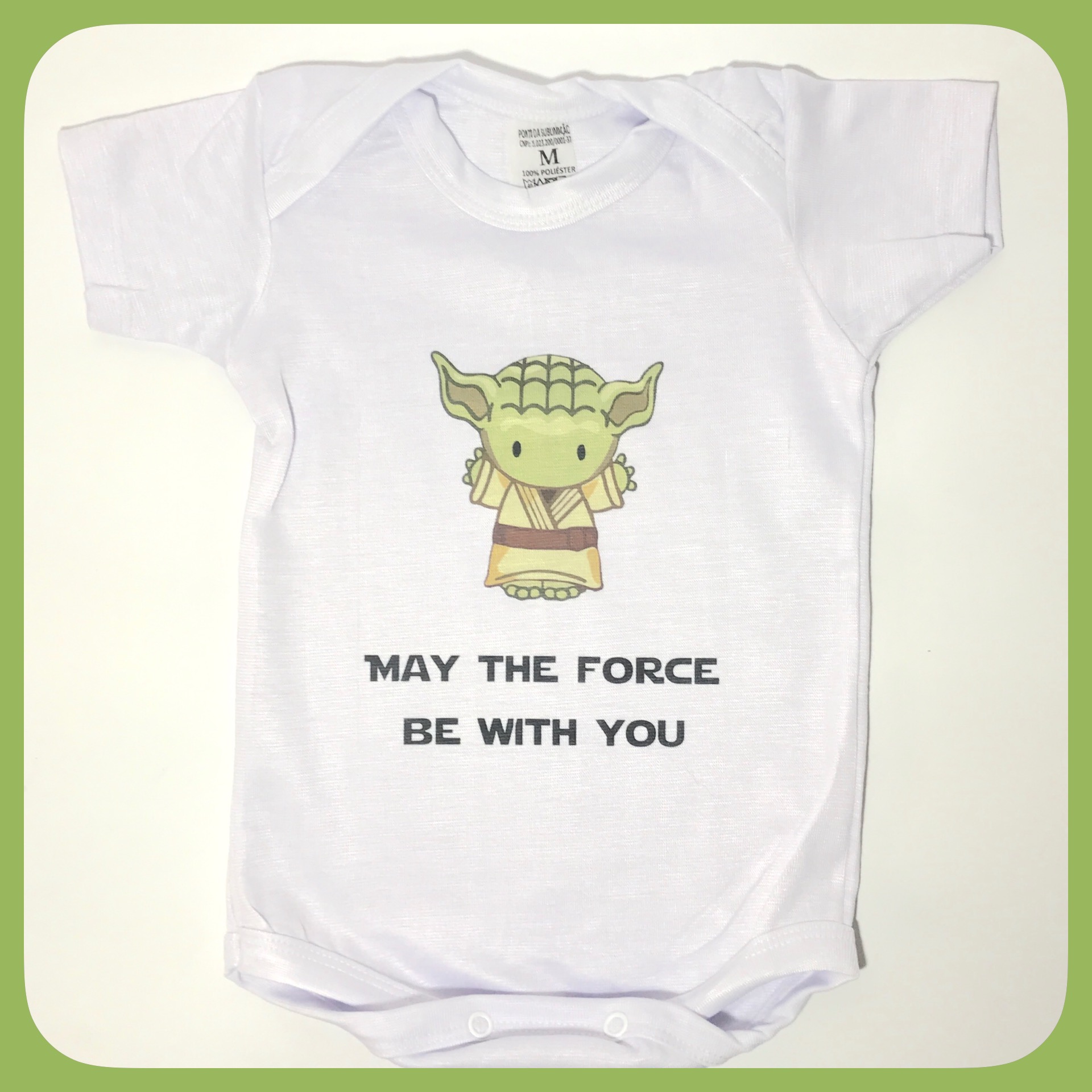 Body bebê Mestre Yoda